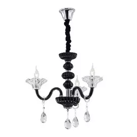 Люстра Citilux ИРИДА ЧЕРН+ПРОЗР CL351133