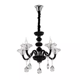 Люстра Citilux ИРИДА ЧЕРН+ПРОЗР CL351153