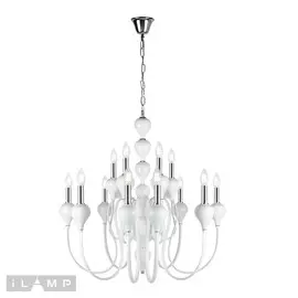 Люстра iLamp LADY 88003-8+4 WH
