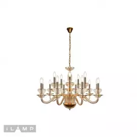 Люстра iLamp MERCURY P9448-10+5 Gold
