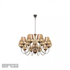 Люстра iLamp ROLLING P2406-10+5 Nickel