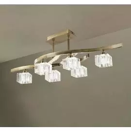 Люстра Mantra Cuadrax Bronze 1100