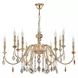 Люстры Crystal Lux MERCEDES SP6+6 GOLD/COLOR