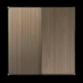 Набор клавиш для выключателя двухклавишного (бронзовый) Werkel WL12-SW-2G-CP 4690389100543