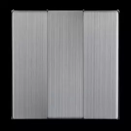 Набор клавиш для выключателя трехклавишного (глянцевый никель) Werkel WL02-SW-3G-CP 4690389100437