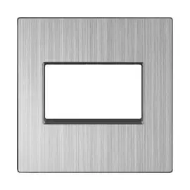 Накладка для двойной розетки Еthernet RJ-45 (глянцевый никель) Werkel WL02-RJ45+RJ45-CP 4690389119576