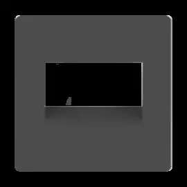 Накладка для двойной розетки Еthernet RJ-45 (серо-коричневый) Werkel WL07-RJ45+RJ45-CP 4690389119583