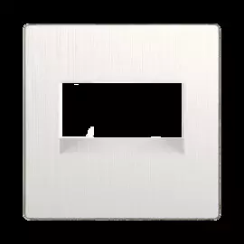 Накладка для двойной розетки Еthernet RJ-45 (перламутровый рифленый) Werkel WL13-RJ45+RJ45-CP 4690389124327