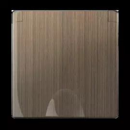 Накладка для розетки IP44 с крышкой (бронзовый) Werkel WL12-SKGSC-IP44-CP 4690389100499