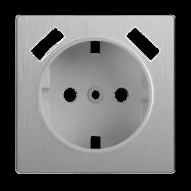 Накладка для розетки USB (cеребряный рифленый) Werkel WL09-USB-CP 4690389100338