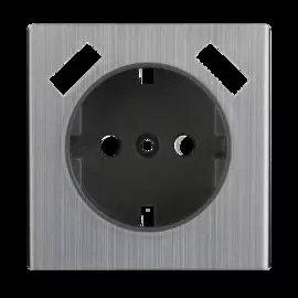 Накладка для USB розетки (глянцевый никель) Werkel WL02-USB-CP 4690389100413