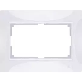Рамка для двойной розетки (белый, basic) Werkel WL03-Frame-01-DBL-white 4690389117008