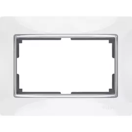 Рамка для двойной розетки (белый) Werkel WL03-Frame-01-DBL-white 4690389073137