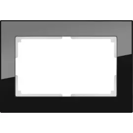Рамка для двойной розетки (черный) Werkel WL01-Frame-01-DBL 4690389117220