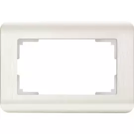 Рамка для двойной розетки (перламутровый) Werkel WL12-Frame-01-DBL 4690389131318