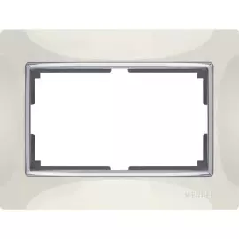 Рамка для двойной розетки (слоновая кость) Werkel WL03-Frame-01-DBL-ivory 4690389073144