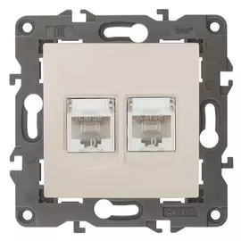 Розетка 2хRJ45 Эра 14-3108-02