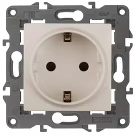 Розетка 2P+E Schuko со шторками Эра 14-2102-02