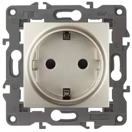 Розетка 2P+E Schuko со шторками Эра 14-2102-04