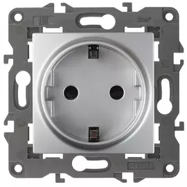 Розетка 2P+E Schuko со шторками Эра 14-2102-03