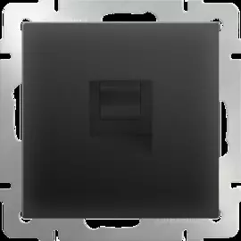 Розетка Ethernet RJ-45 (черный матовый) Werkel WL08-RJ-45 4690389054259