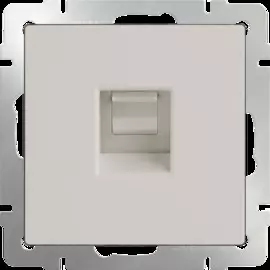 Розетка Ethernet RJ-45 (слоновая кость) Werkel WL03-RJ-45-ivory 4690389046261