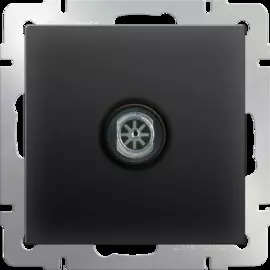 ТВ-розетка оконечная (черный матовый) Werkel WL08-TV 4690389054273