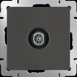 ТВ-розетка оконечная (серо-коричневый) Werkel WL07-TV 4690389086724