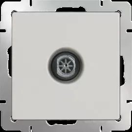 ТВ розетка проходная (слоновая кость) Werkel WL03-TV-2W-ivory 4690389073489