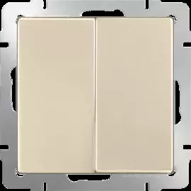 Выключатель двухклавишный (шампань) Werkel WL11-SW-2G 4690389124631