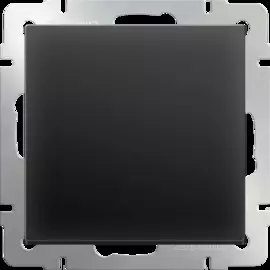 Выключатель одноклавишный (черный матовый) Werkel WL08-SW-1G 4690389054136