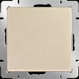 Выключатель одноклавишный проходной (шампань) Werkel WL11-SW-1G-2W 4690389124594