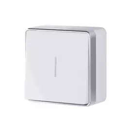 Выключатель одноклавишный с подсветкой Gallant (белый) Werkel WL15-01-04 4690389102066