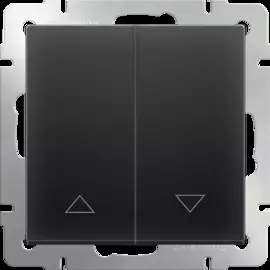 Выключатель жалюзи (черный) Werkel WL08-01-02 4690389128493