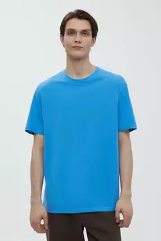 Базовая футболка из хлопка прямого силуэта