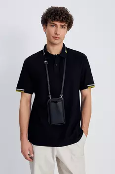 Базовое поло из хлопка прямого силуэта