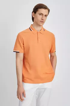Базовое поло из хлопка прямого силуэта