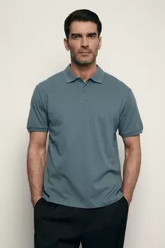 Базовое поло из хлопка прямого силуэта