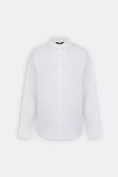 Блузка свободного кроя с добавлением льна