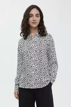 Блузка свободного силуэта с принтом