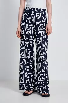 Брюки из хлопка с принтом