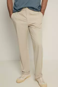 Брюки из хлопка зауженного кроя