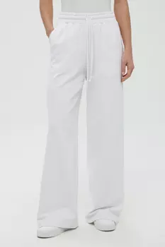 Брюки из трикотажа пике широкого кроя