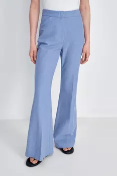 Брюки изо льна и хлопка