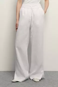 Брюки изо льна на резинке