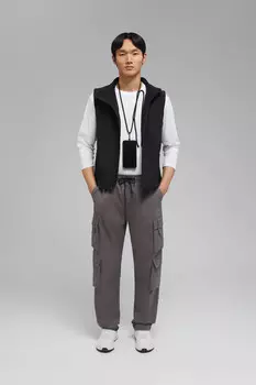 Брюки-карго с эластичным поясом