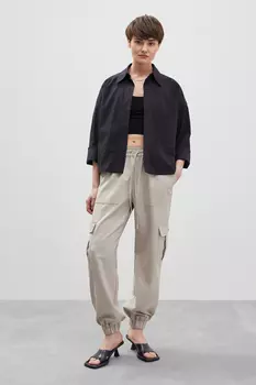 Брюки-карго с вискозой