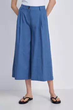 Брюки-кюлоты из льна