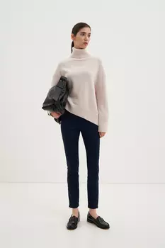 Брюки полуприлегающего силуэта на высокой посадке