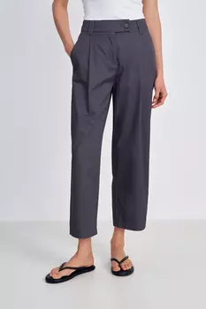 Брюки прямого кроя из хлопка